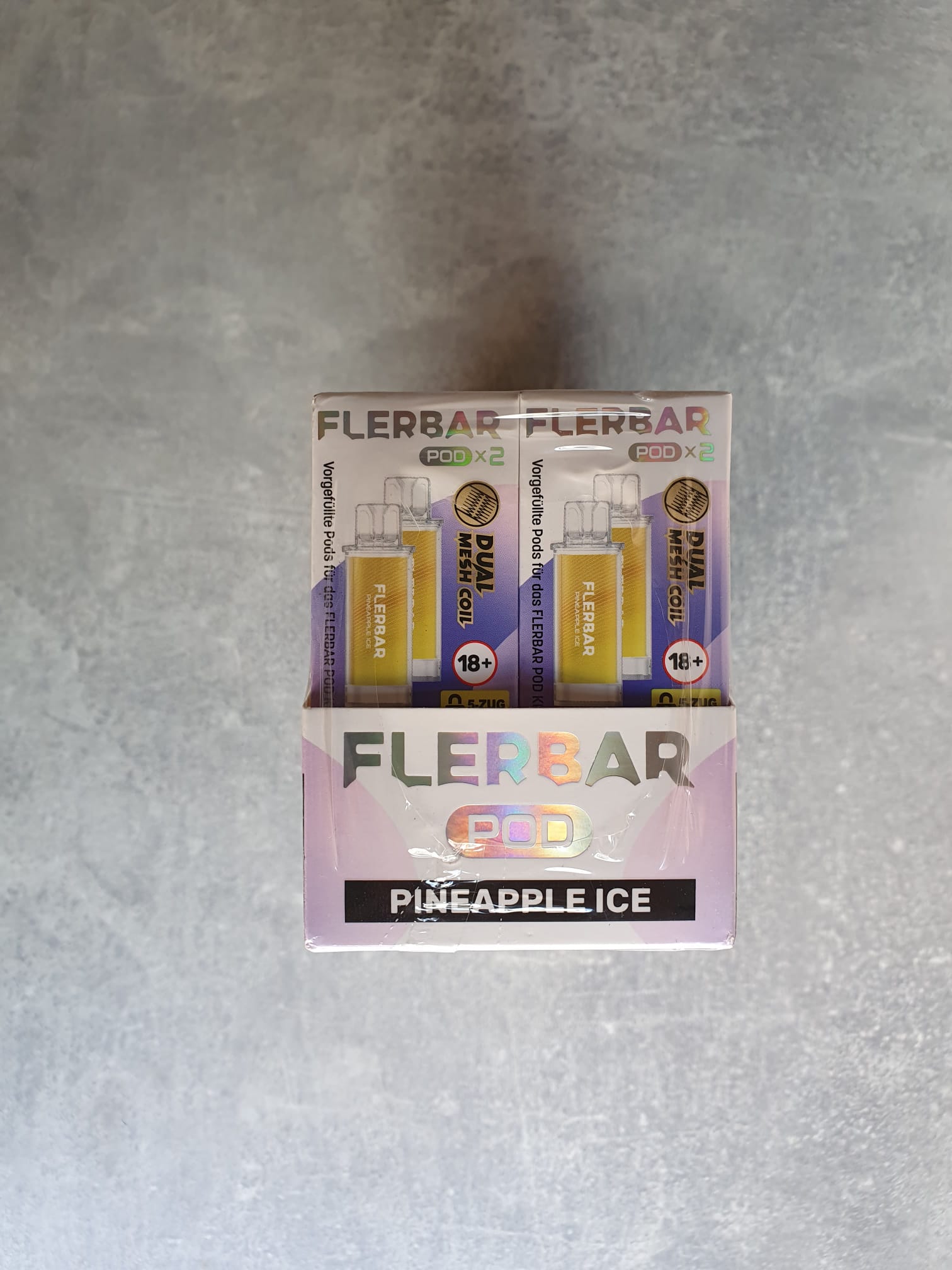 Flerbar Pod – 10 x 2er Pack Pods mit Dual Mesh Coil (verschiedene Sorten)