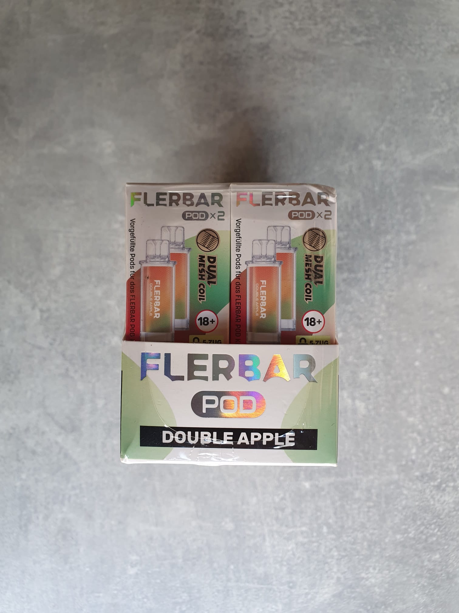 Flerbar Pod – 10 x 2er Pack Pods mit Dual Mesh Coil (verschiedene Sorten)