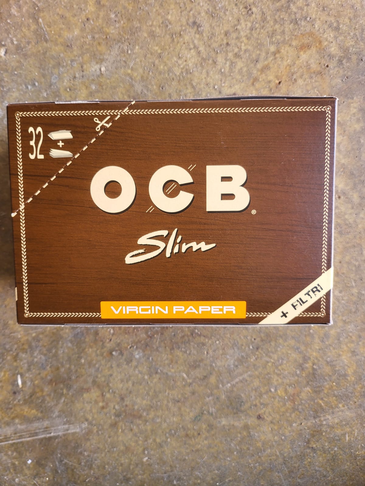 OCB Slim Virgin Paper + Filter – 32 Blatt + Filtertips (Großpackung)