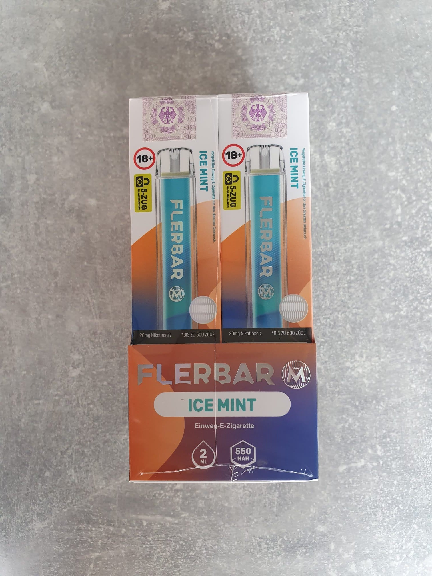 Flerbar Disposable E-Zigarette – 20 mg | 10 Stück bis zu 600 Züge (verschiedene Sorten)