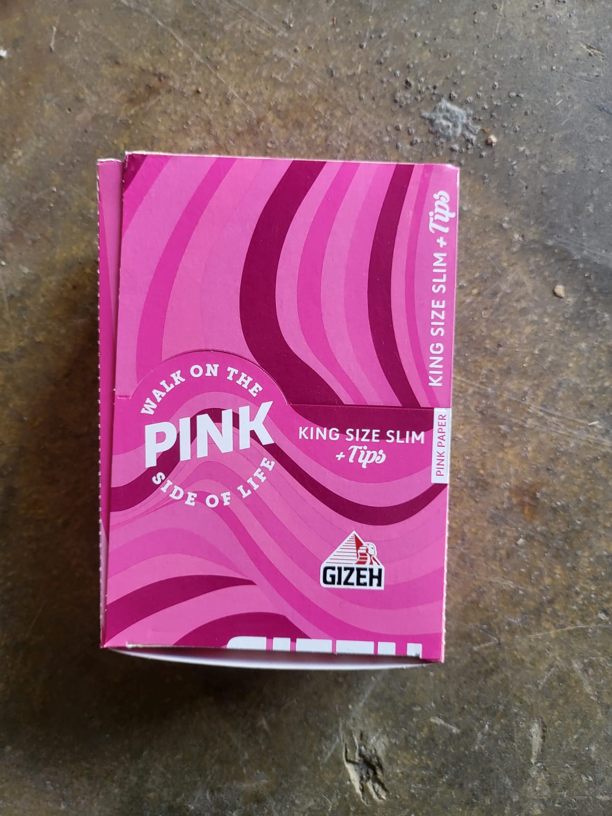 Gizeh King Size Slim + Tips – Pink Edition – Box mit 26 Heften