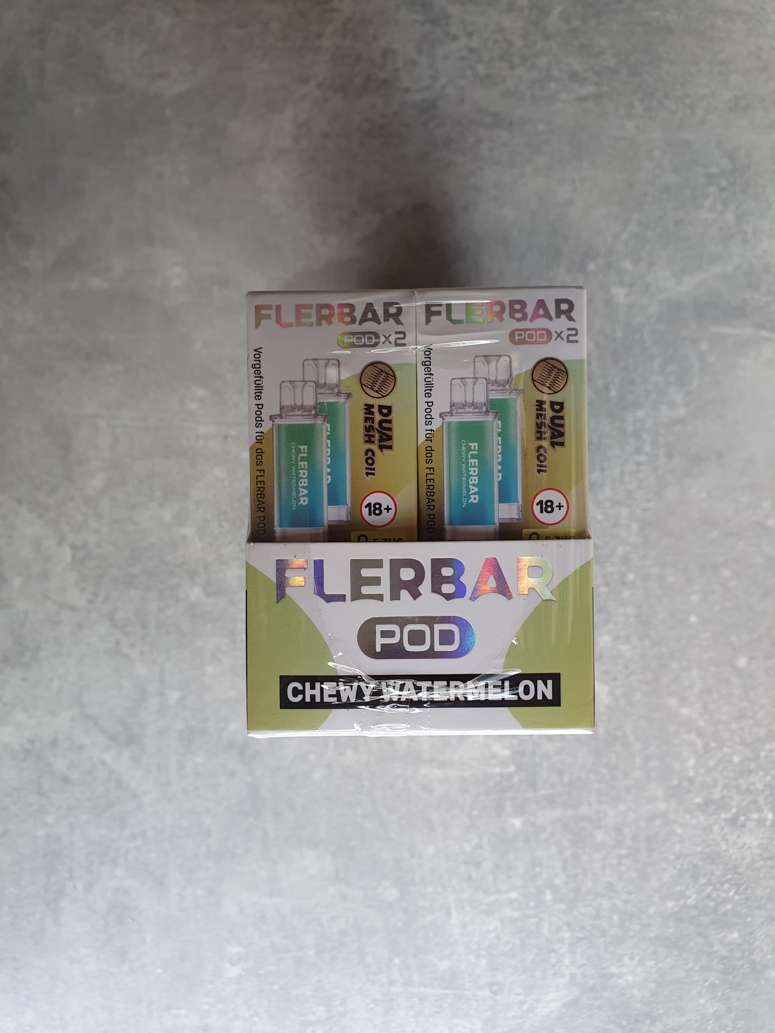 Flerbar Pod – 10 x 2er Pack Pods mit Dual Mesh Coil (verschiedene Sorten)