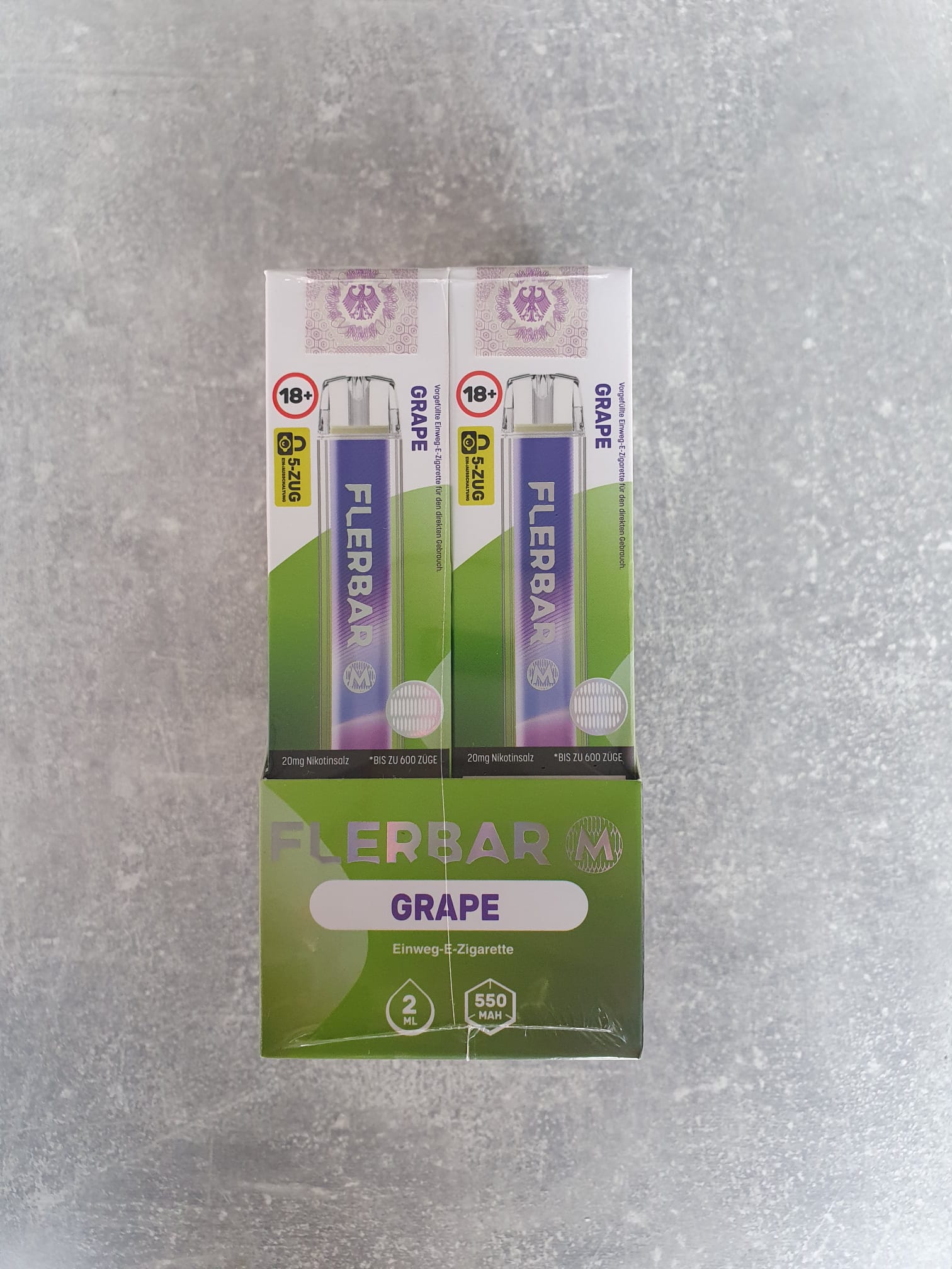 Flerbar Disposable E-Zigarette – 20 mg | 10 Stück bis zu 600 Züge (verschiedene Sorten)