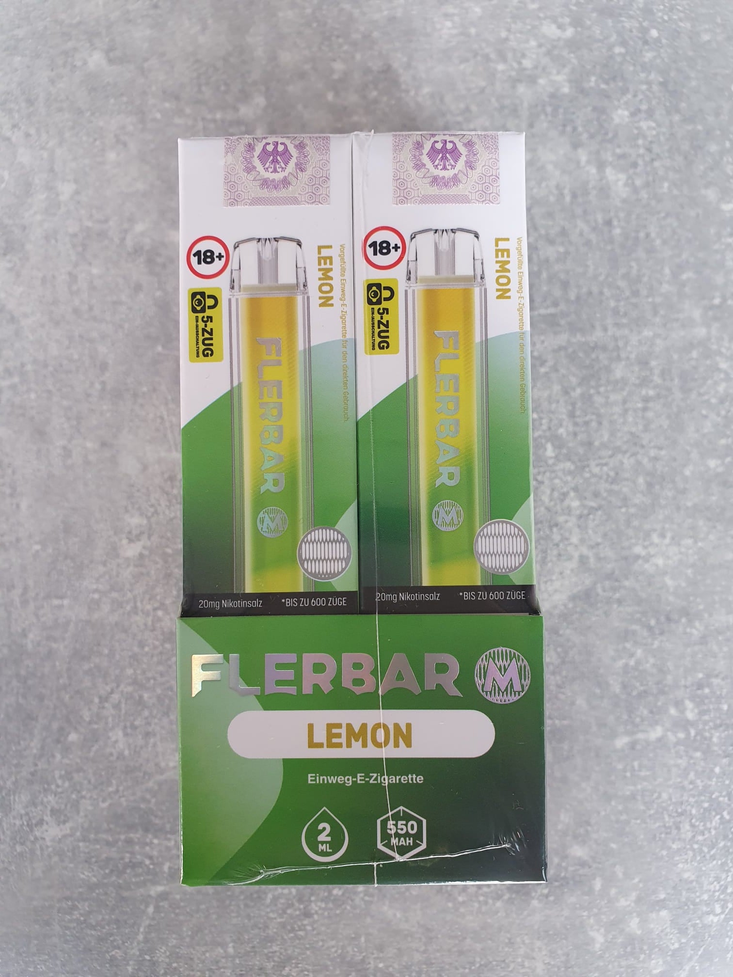 Flerbar Disposable E-Zigarette – 20 mg | 10 Stück bis zu 600 Züge (verschiedene Sorten)