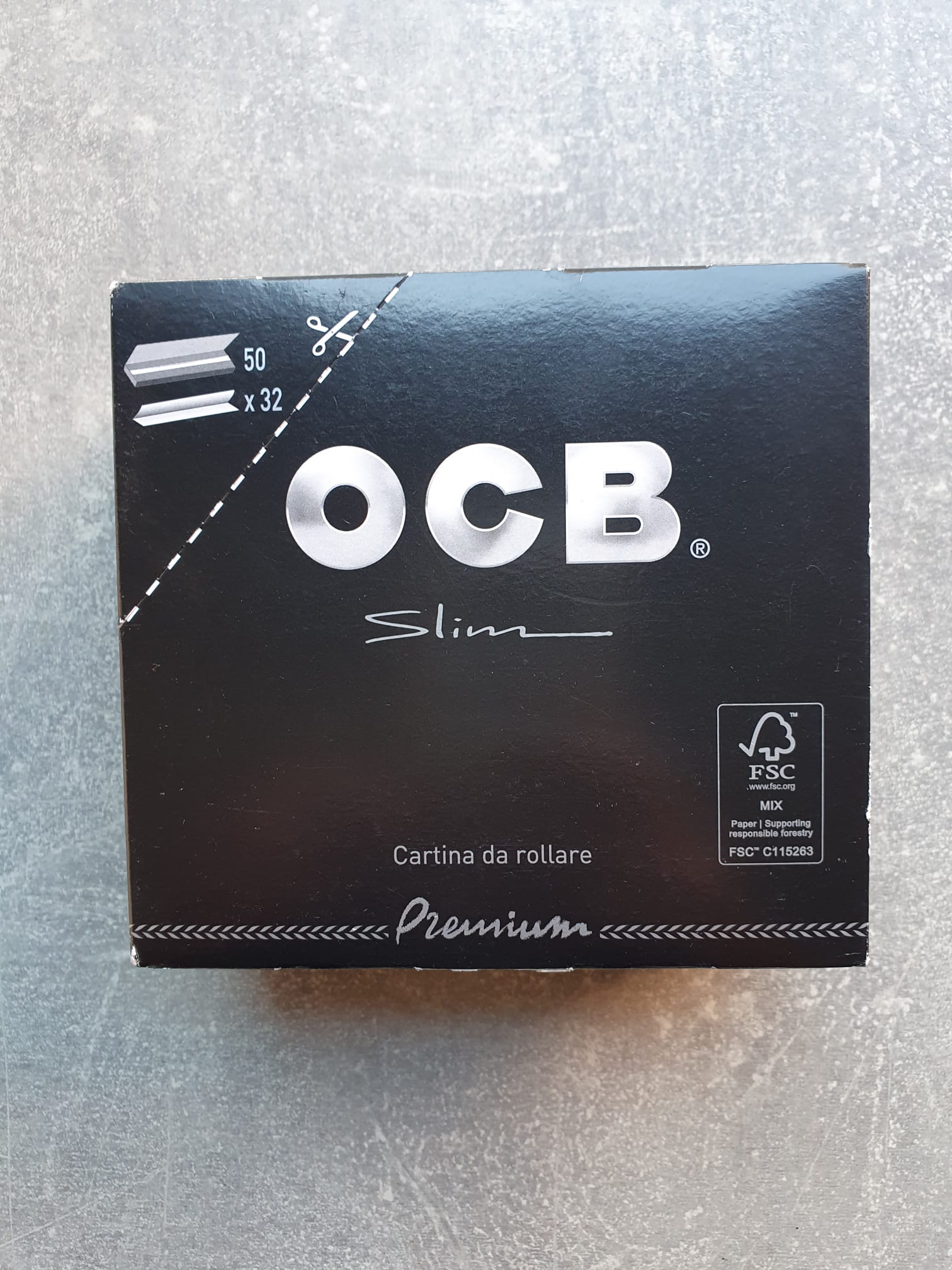 OCB Slim Premium Papers – 50 x 32 Blättchen (Großpackung)