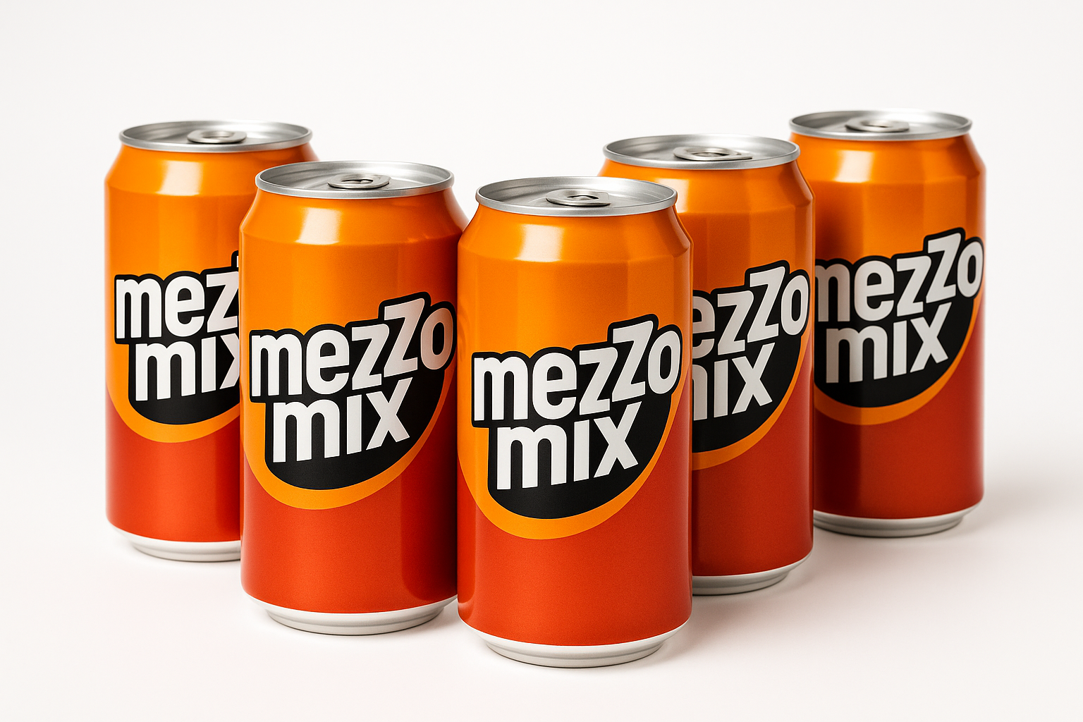 Mezzo Mix Dosen, weißes Hintergrund