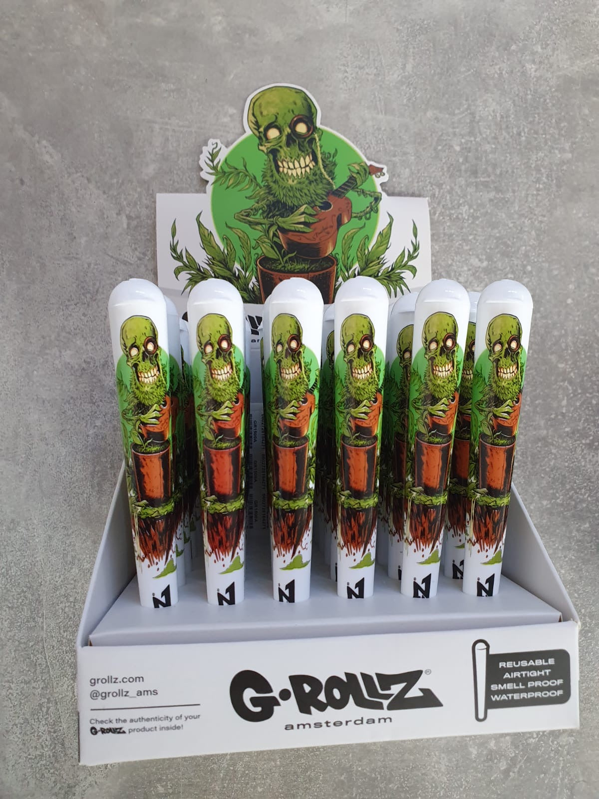 G-Rollz Amsterdam J-Tube – luftdicht & wasserdicht Aufbewahrungsröhrchen (Design-Edition)