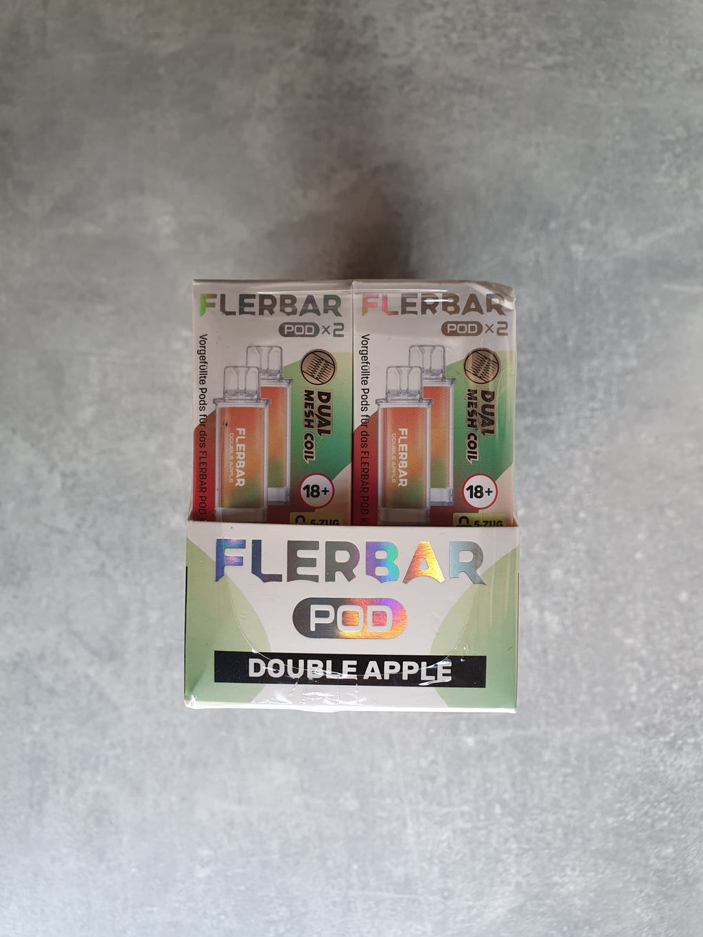 Flerbar Pod – 10 x 2er Pack Pods mit Dual Mesh Coil (verschiedene Sorten)