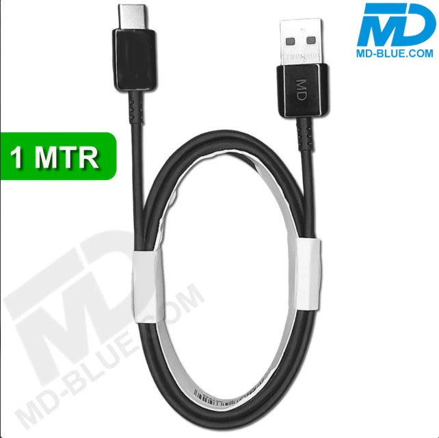 USB-C Kabel – 1 Meter Lade- & Datenkabel (Schwarz)