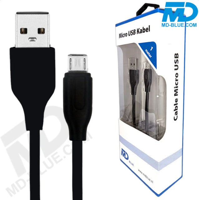 Micro USB Kabel – 1 Meter Lade- & Datenkabel (Schwarz)