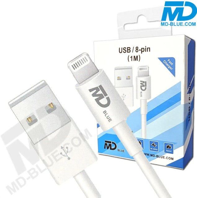USB auf Lightning Kabel – 1 Meter Lade- & Datenkabel (Weiß)