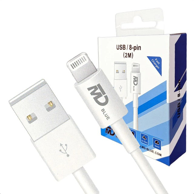 USB auf Lightning Kabel – 2 Meter Lade- & Datenkabel (Weiß)